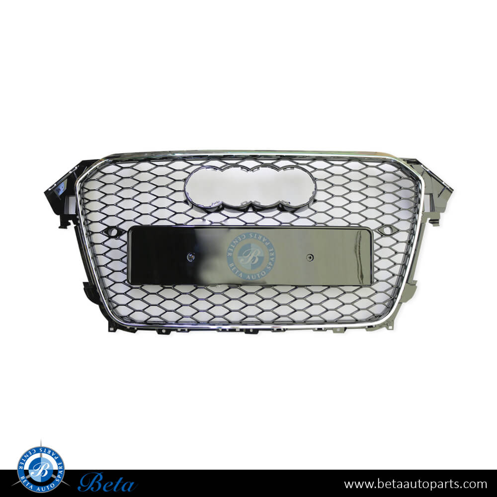 Radiator Grille Rs4 Look Black and Chrome color for Audi A4 2012-2015 models, Part Number 8K0853651 Radiator Grille Rs4 Look Black and Chrome color for Audi A4 2012-2015 models, Part Number 8K0853651